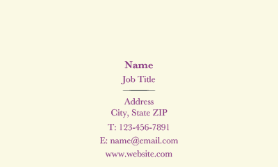 Picture of Wedding Services Business Card 2